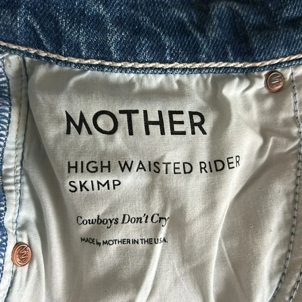 MOTHER High Waisted Rider Skimp in Boys Don’t Cry - Picture 5 of 5